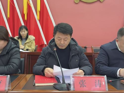 街道党工委副书记张涛讲话