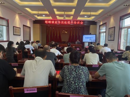 三原县嵯峨镇举办宣传技能提升专题培训会