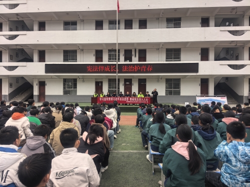 宪法日普法进校园 平利法院为青春护航