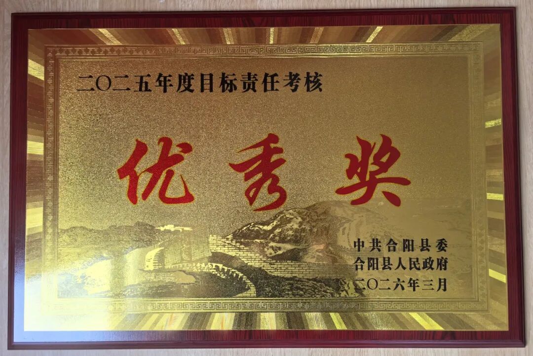 合阳县公安局荣获2025年度目标责任考核优秀奖